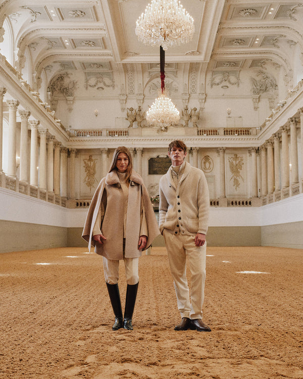 N.Peal Women's Rex Collar Cape Taupe Brown