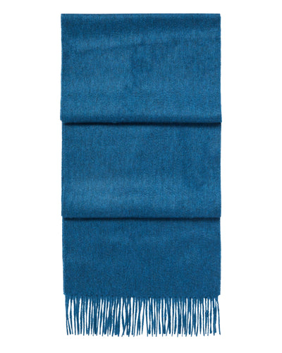 N.Peal Unisex Woven Cashmere Scarf Lagoon Blue