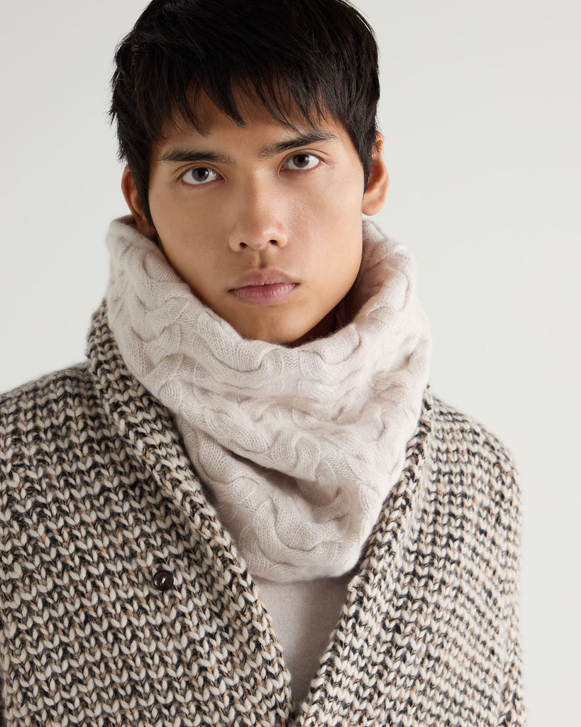 Cashmere Mens Designer Snood Buy Black Thinsulate™ Snood From The