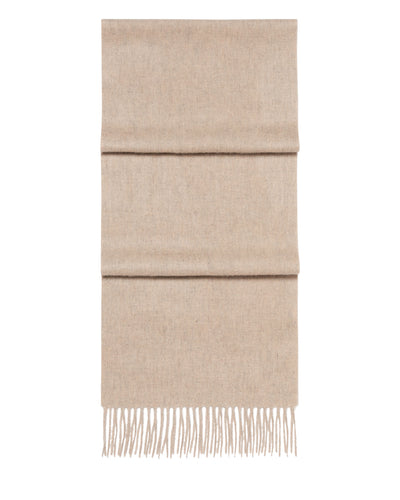 N.Peal Unisex Woven Cashmere Scarf Oatmeal Brown