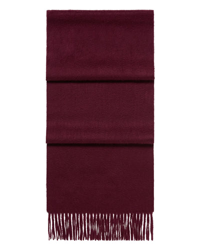 N.Peal Unisex Woven Cashmere Scarf Bordeaux Red