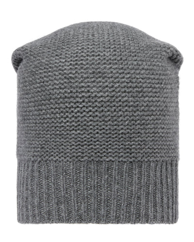 N.Peal Unisex Beanie Cashmere Hat Elephant Grey