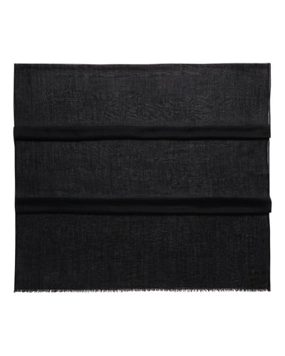 N.Peal Women's Ultrafine Pashmina Cashmere Shawl Black