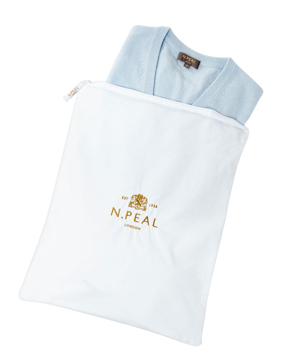 N.Peal Small Storage Bag White