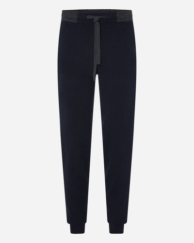 N.Peal Men's Brompton Cashmere Jogger Navy Blue