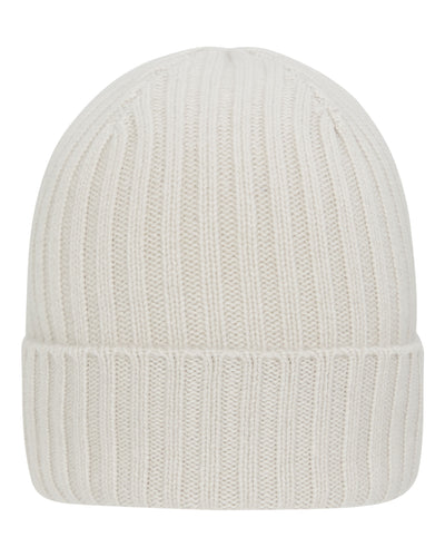 N.Peal Unisex Chunky Ribbed Cashmere Hat Snow Grey