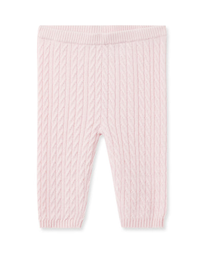 N.Peal Cable Cashmere Leggings Pale Pink