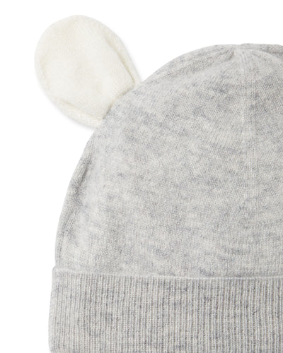 N.Peal Panda Cashmere Hat Fumo Grey