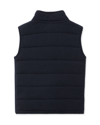 N.Peal Boys Mall Cashmere Gilet Navy Blue