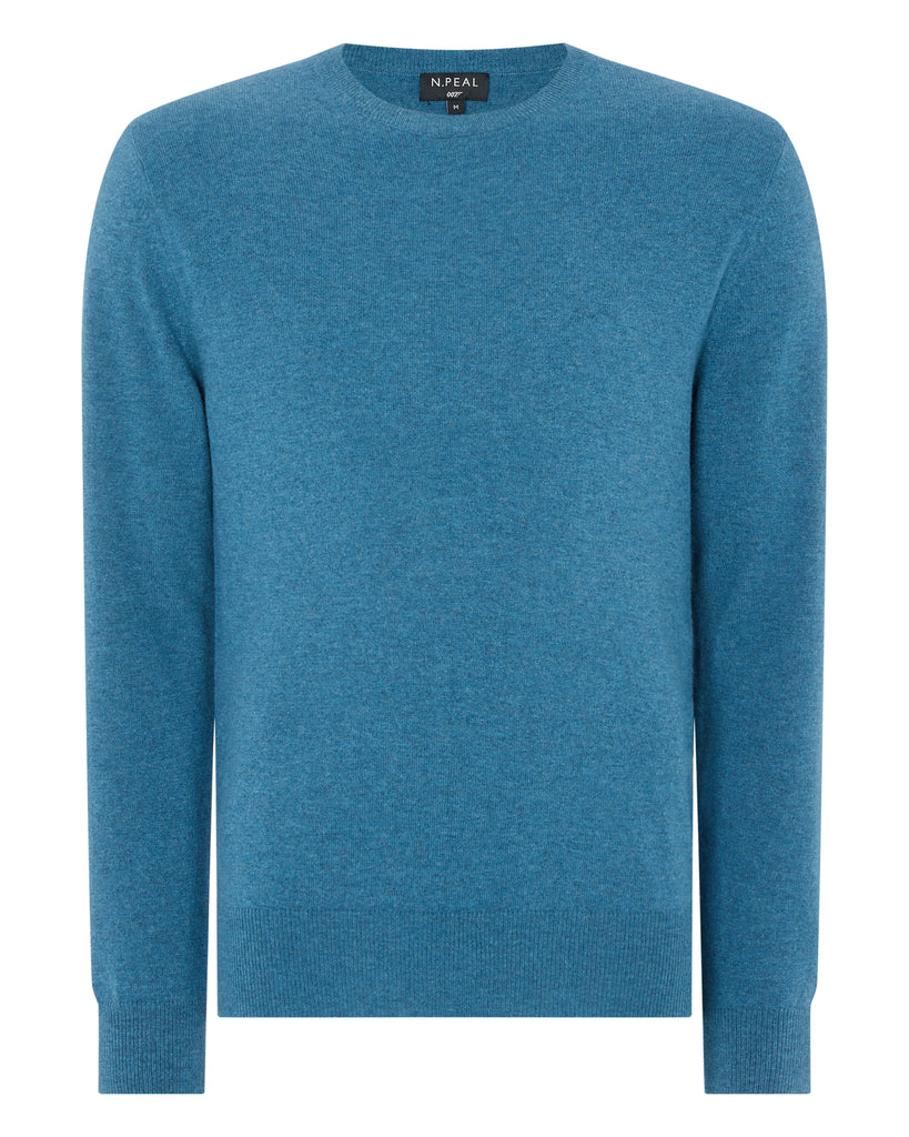 007 Crew Neck Jumper Blue Wave