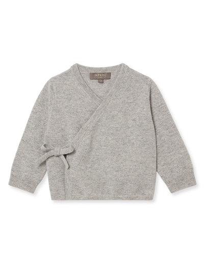 N.Peal Wrap Cashmere Cardigan Fumo Grey