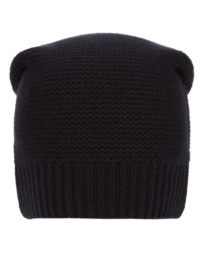 N.Peal Unisex Beanie Cashmere Hat Black