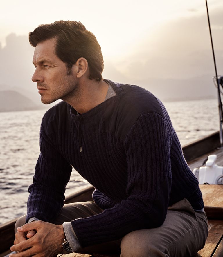 N.PEAL LAUNCHES NAVY RIBBED ARMY SWEATER WORN BY 007 IN NO TIME TO DIE