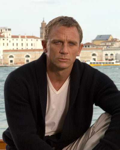 N.Peal 007 Casino Royale Cashmere Cardigan Black