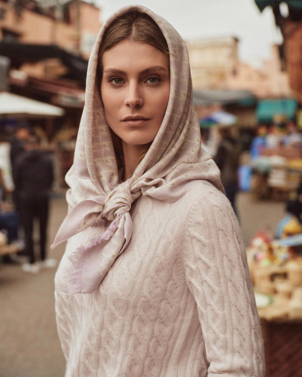 Women's Tile Print Cashmere Pashmina 5
