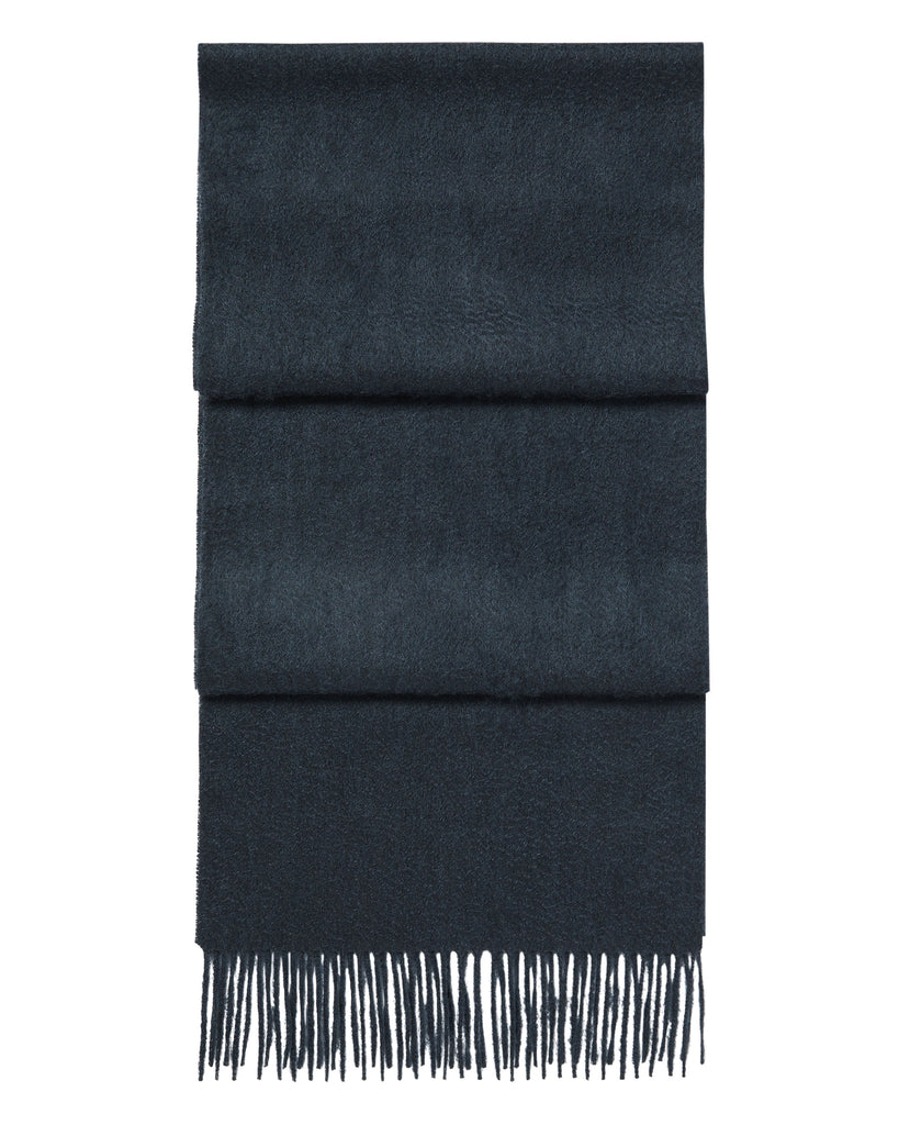 Unisex Woven Cashmere Scarf Grigio Blue | N.Peal