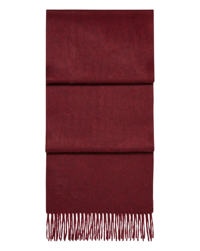 N.Peal Unisex Woven Cashmere Scarf Shiraz Melange Red