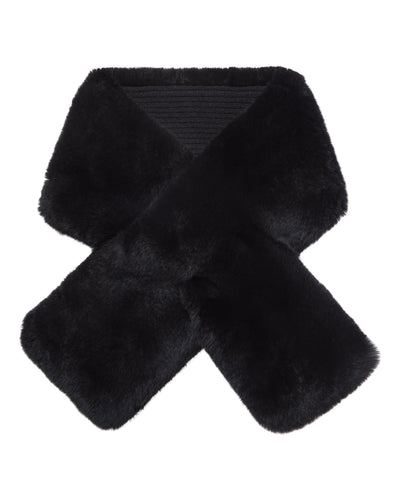 N.Peal Unisex Fur Neckwarmer Black