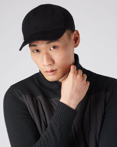 N.Peal Unisex Cashmere Cap Black PRE-ORDER