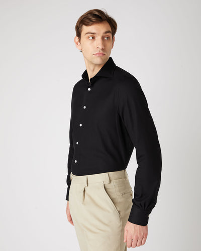 Men's Cashmere Touch Shirt Navy Blue