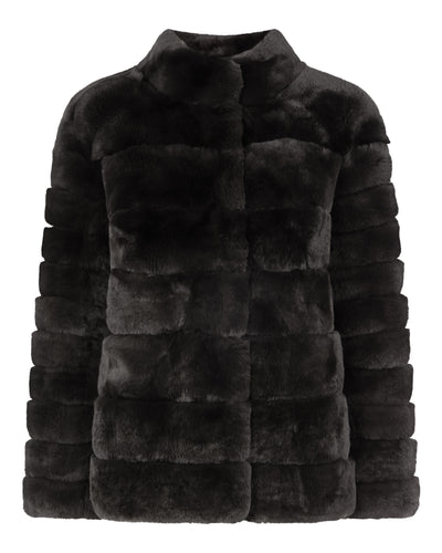 Women's Long Sleeve Cropped Cashmere Cardigan Black | N.Peal