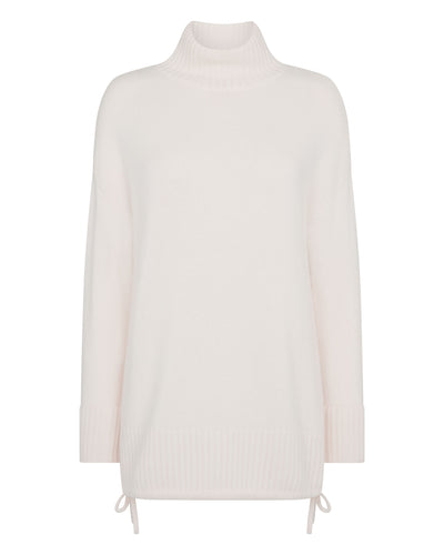 N.Peal The Peony Lim Chunky High Neck Sweater New Ivory White