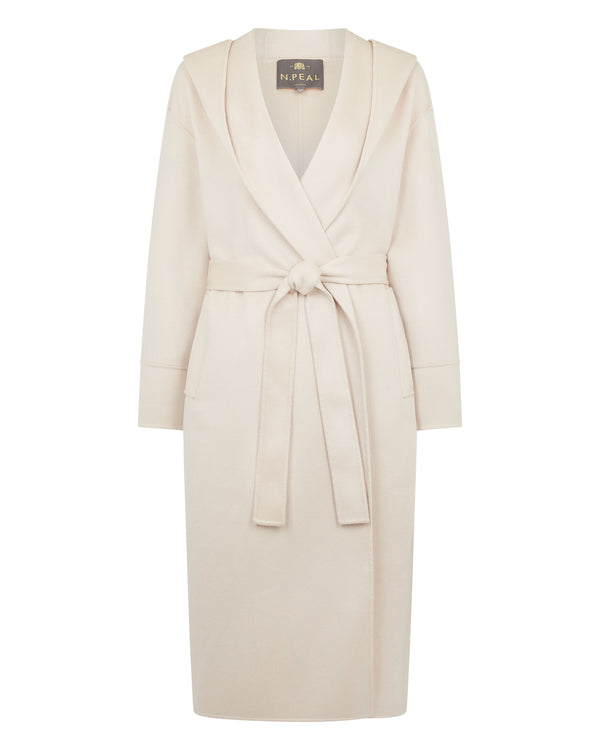 Women's Cashmere Robe Coat Cream | N.Peal