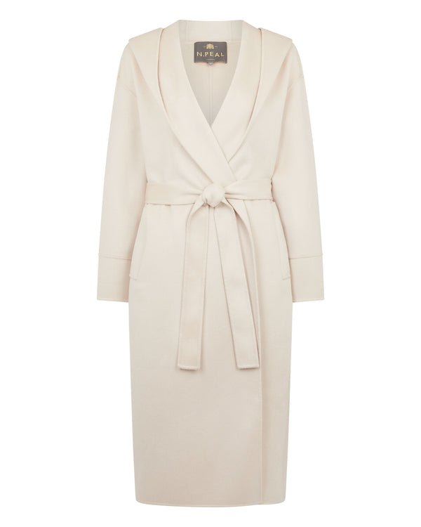 Women's Cashmere Robe Coat Cream N.Peal