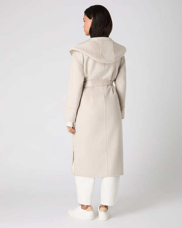 Women's Cashmere Robe Coat Cream | N.Peal