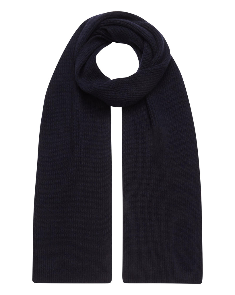 Color Cashmere Scarf- Navy Blue main image 1