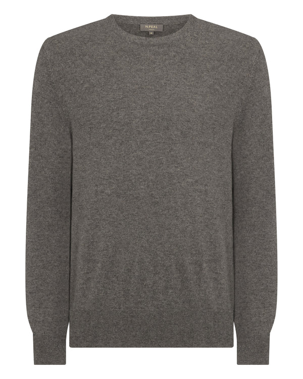 Men's Oxford Round Neck Cashmere Jumper 2