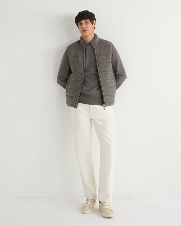 Men's Oxford Round Neck Cashmere Jumper 3