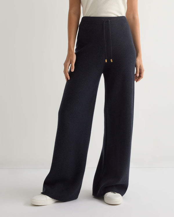 Women's Honeycomb Knit Cashmere Trouser 1