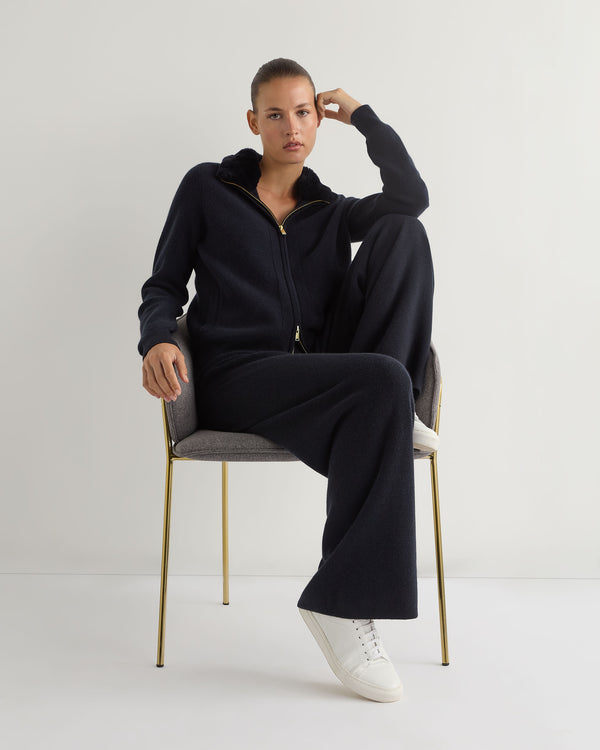 Women's Honeycomb Knit Cashmere Trouser 3