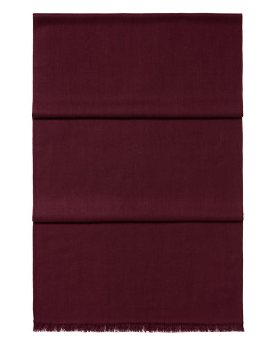 N.Peal Women's Pashmina Cashmere Stole Bordeaux Red