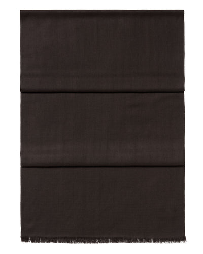 N.Peal Women's Pashmina Cashmere Stole Chocolate Brown