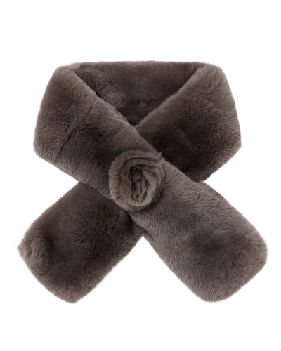 N.Peal Women's Fur Neck Warmer Soft Truffle Brown