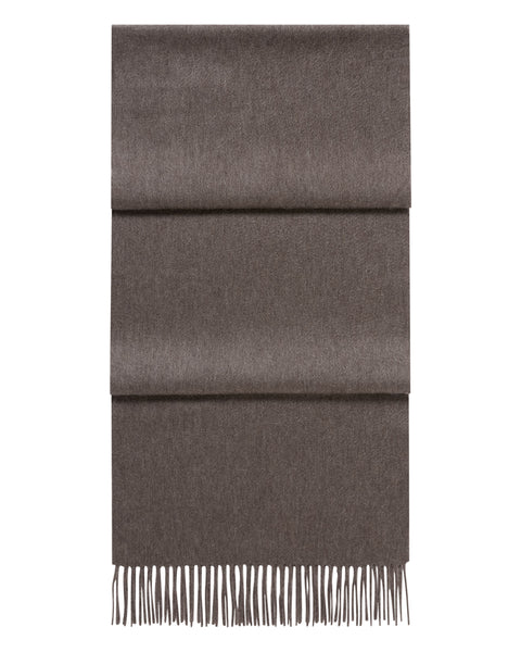 Unisex Large Woven Cashmere Scarf Otter Brown | N.Peal