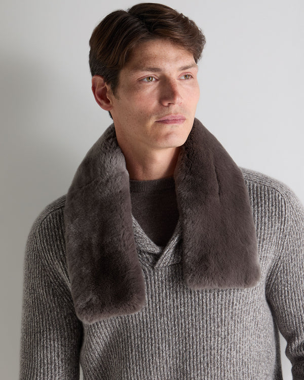 N.Peal Unisex Fur Neckwarmer Otter Brown