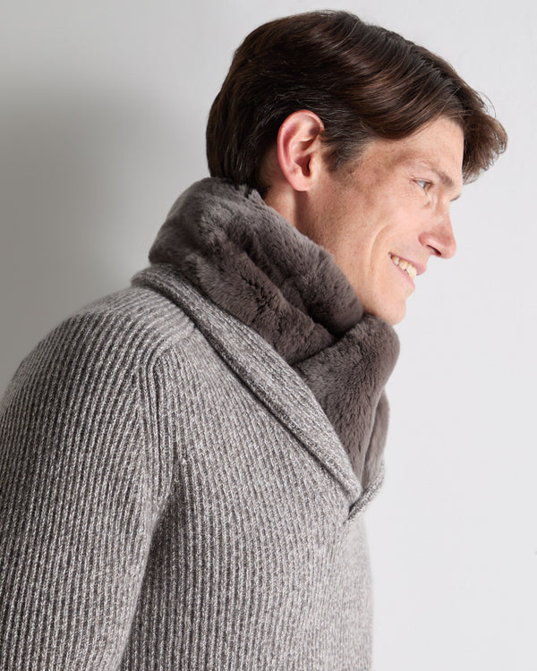 N.Peal Unisex Fur Neckwarmer Otter Brown