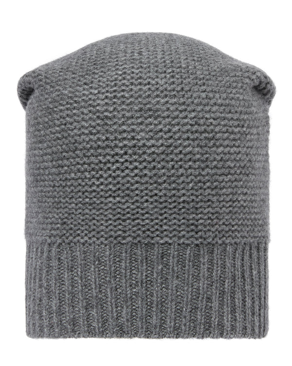 N.Peal Unisex Beanie Cashmere Hat Elephant Grey