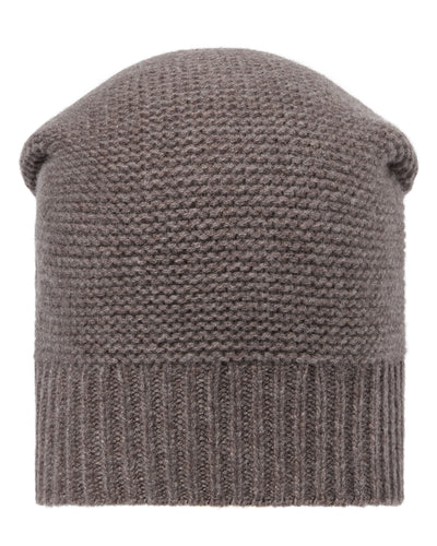 N.Peal Unisex Beanie Cashmere Hat Otter Brown
