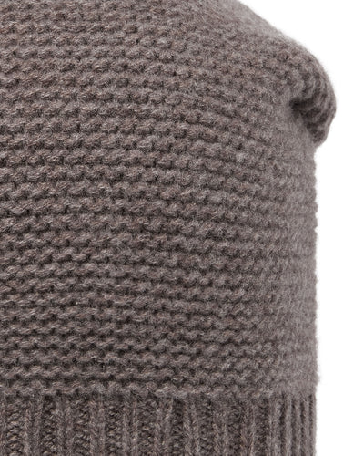 N.Peal Unisex Beanie Cashmere Hat Otter Brown