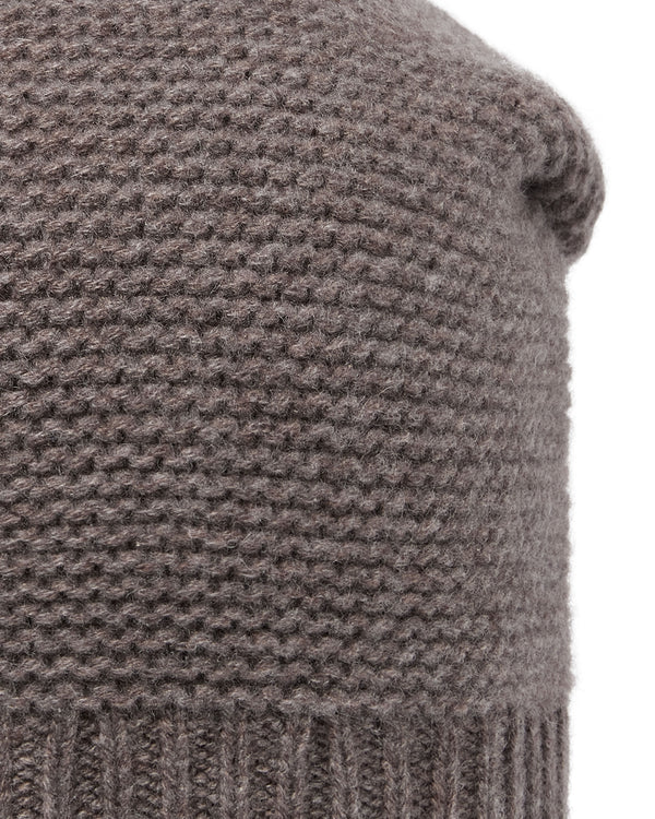 N.Peal Unisex Beanie Cashmere Hat Otter Brown