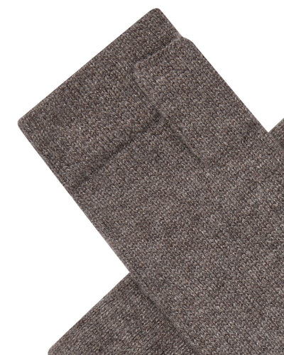 N.Peal Unisex Fingerless Cashmere Gloves Otter Brown