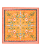 Women's Cashmere Silk Printed Foulard Yellow