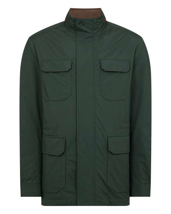 N.Peal Men's Vale Field Jacket Khaki Green