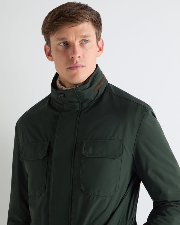 N.Peal Men's Vale Field Jacket Khaki Green