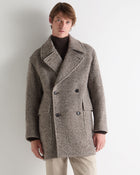Men's Herringbone Coat Brown