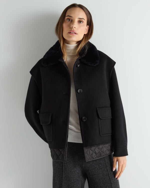 Women's Emeline Double Coat Black